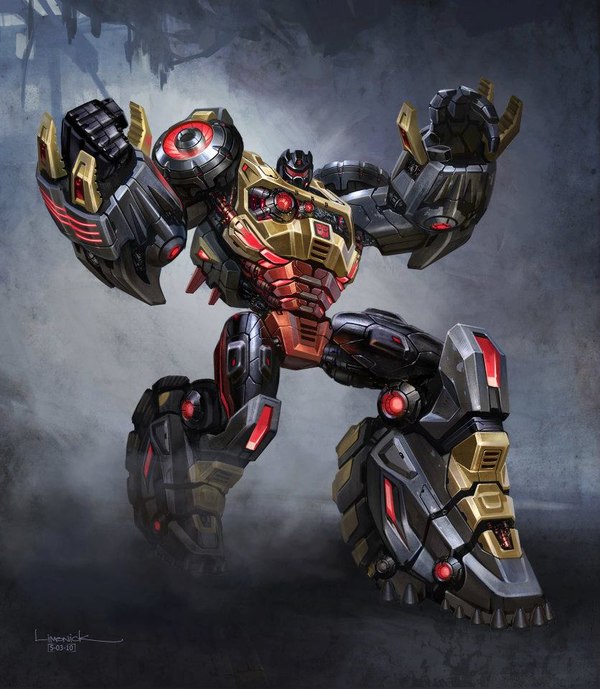 Transformers Fall Of Cybertron Dinobots Strike Back Design Images Gallery Snarl, Sludge, Grimlock, Swoop And Slag  (1 of 18)